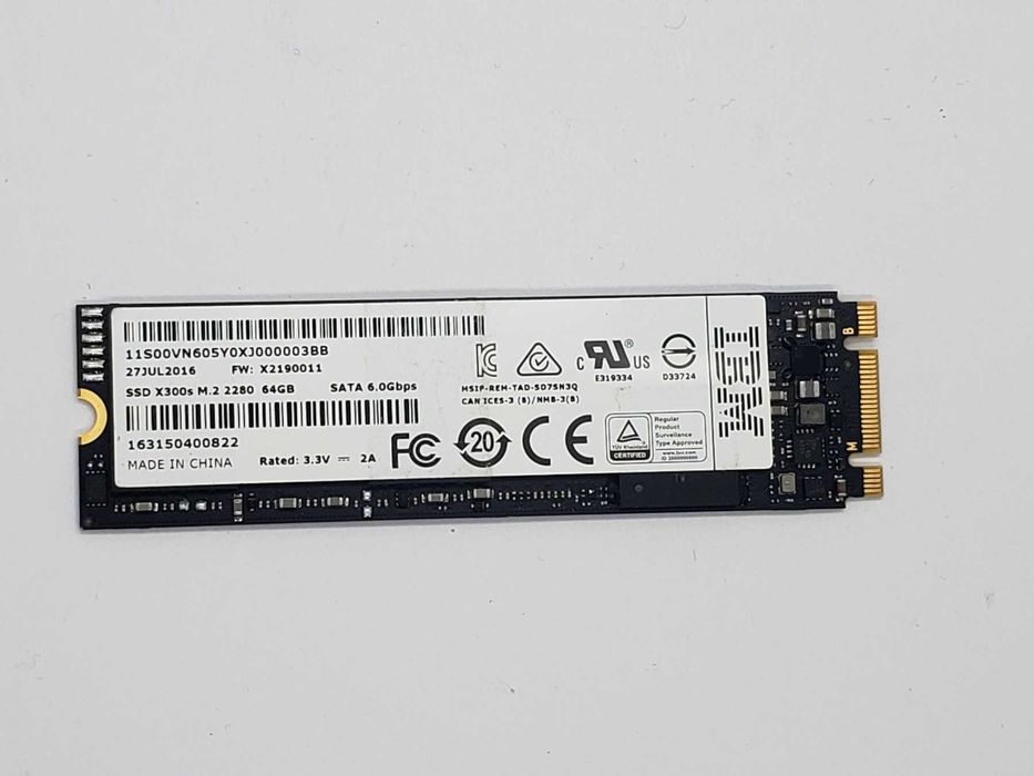 SSD 64gb IBM - SanDisk. m.2 sata3 mlc 2280. б.у. хорошее состояние.