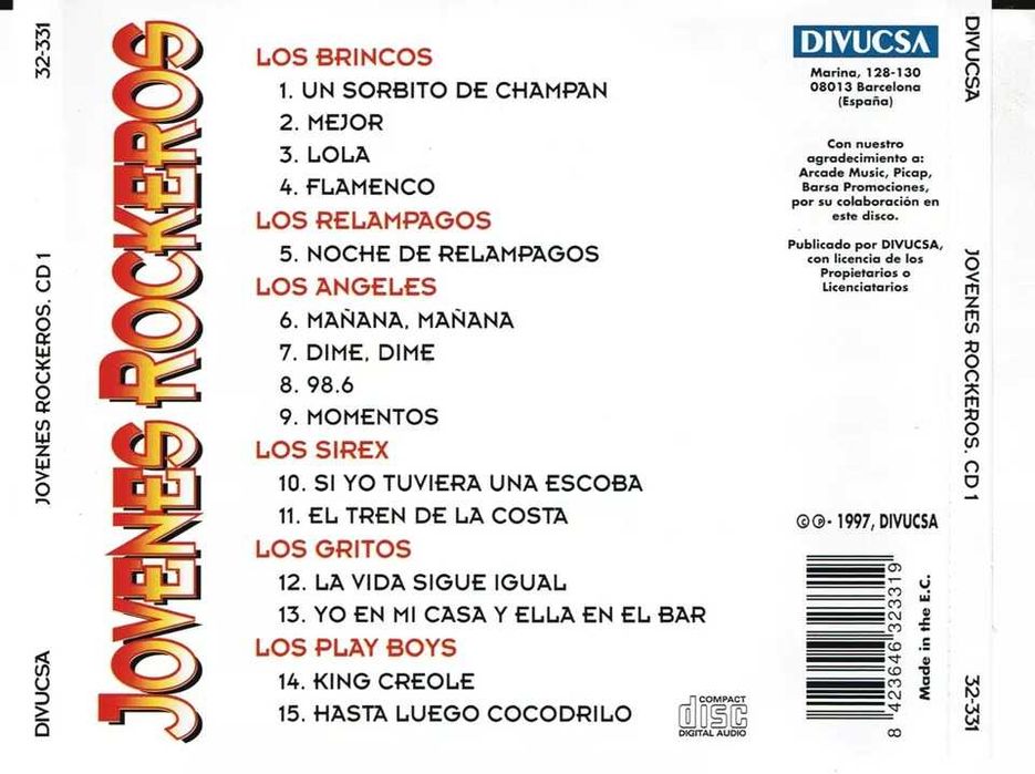 Jovenes Rockeros 3 X CD - near MINT -1997 MADE IN SPAIN