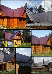 Malowanie dachów elewacji ogrodzeń krycie dachu