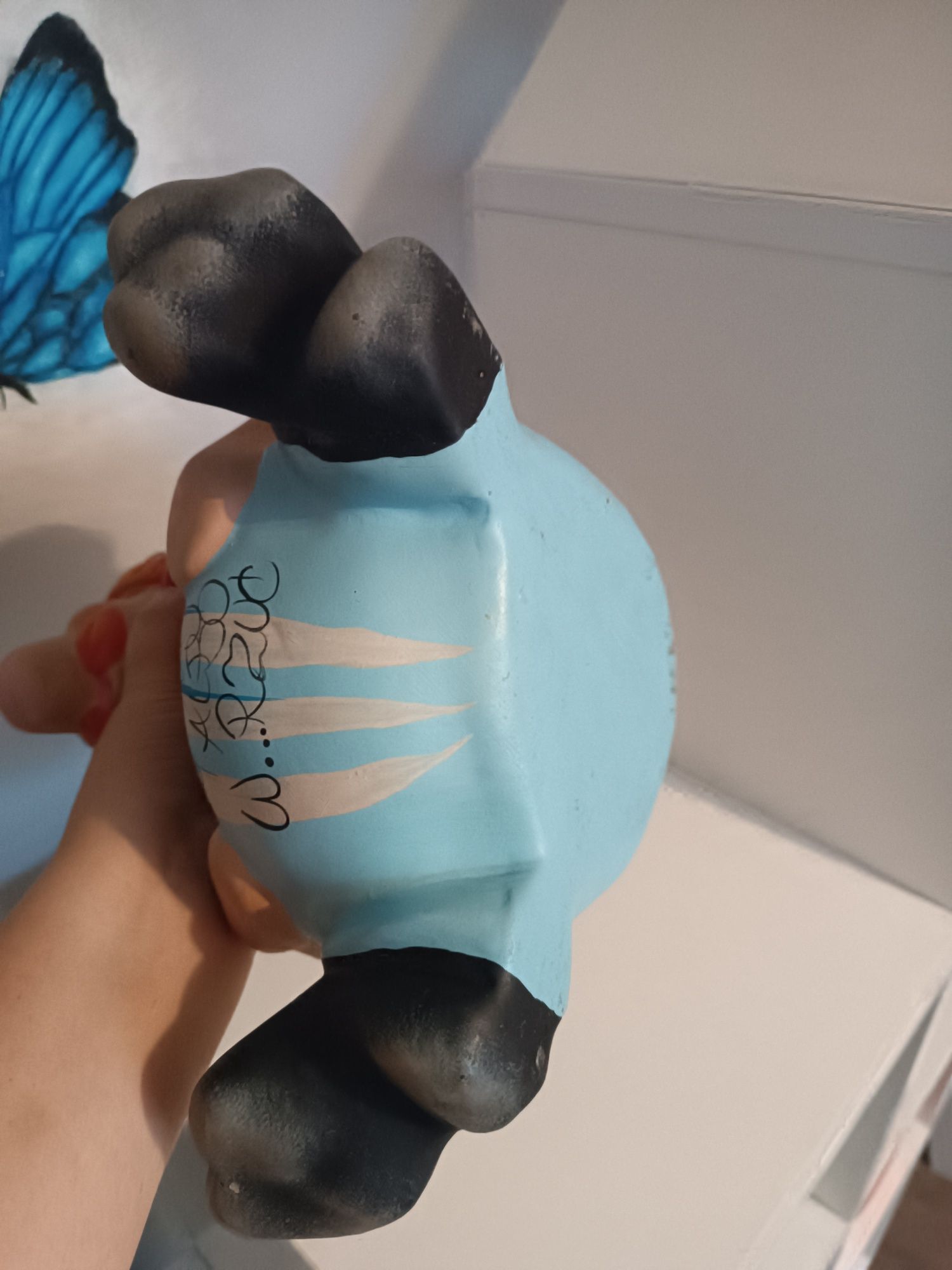 Skarbonka ceramiczna figurka Obeliks wys 26cm