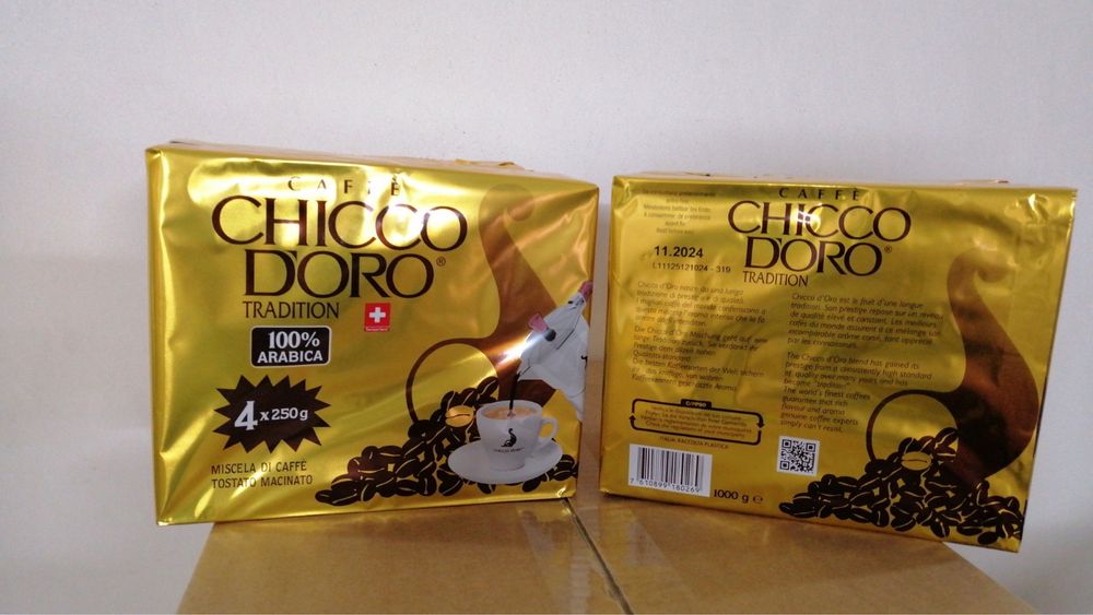 Chicco doro  100% арабіка, chicco d’oro decafinato без кофеїну