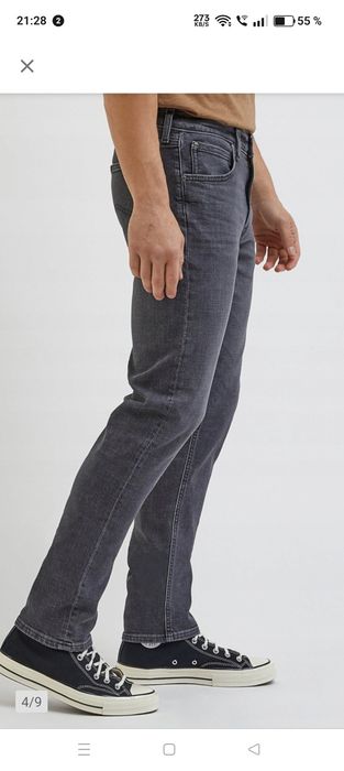 Męskie spodnie jeansowe proste Lee DAREN ZIP FLY 34/34