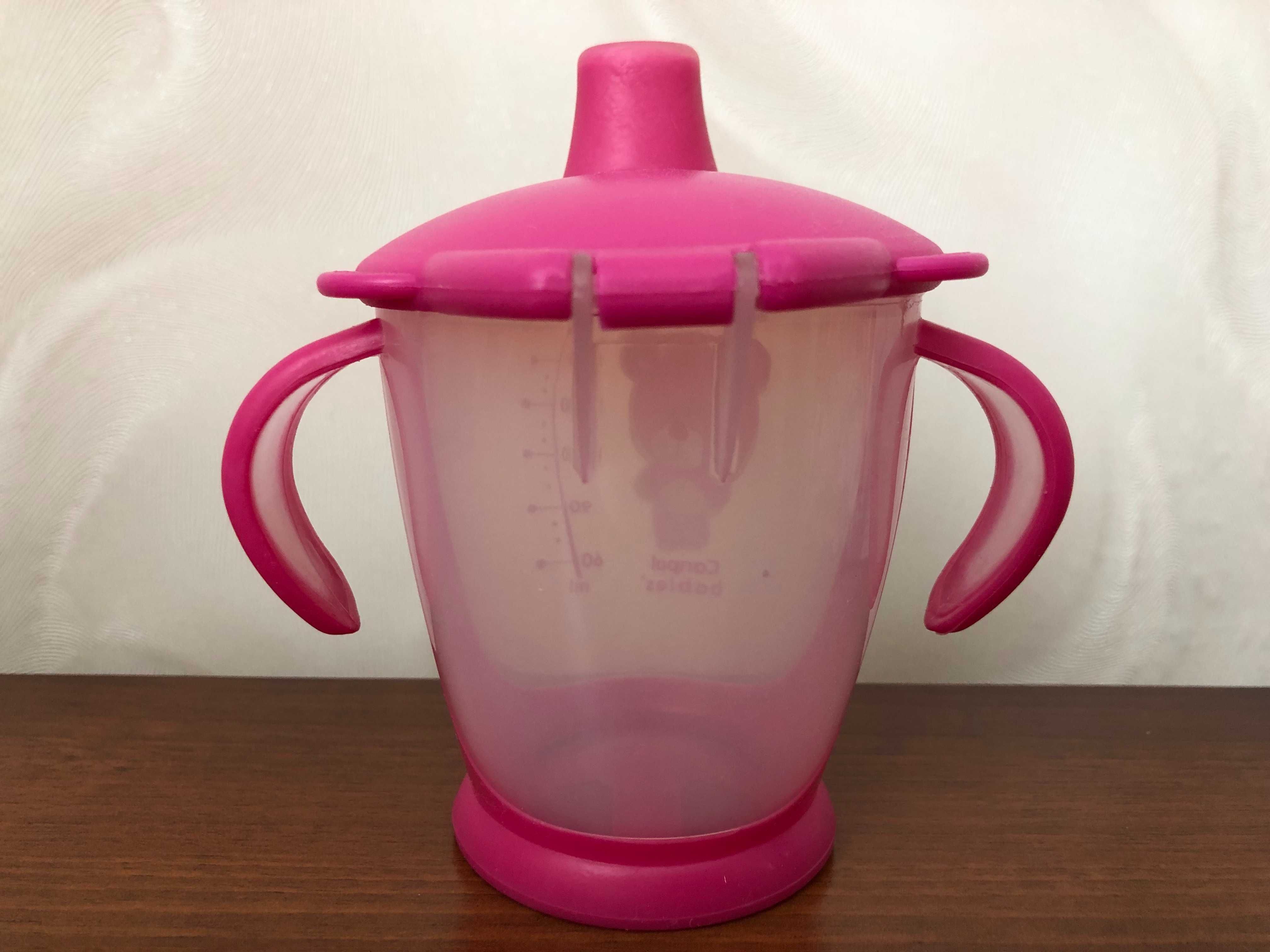 Продам чашку-непроливайку детскую Canpol babies розовую.