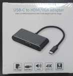 Адаптер Переходник юсб хаб 4K USB Type-C USB 3.1-HDMI-USB 3.0-VGA-3.5