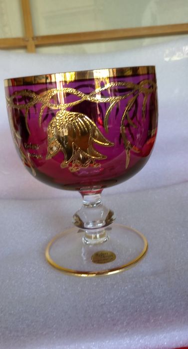 Taça murano pintada