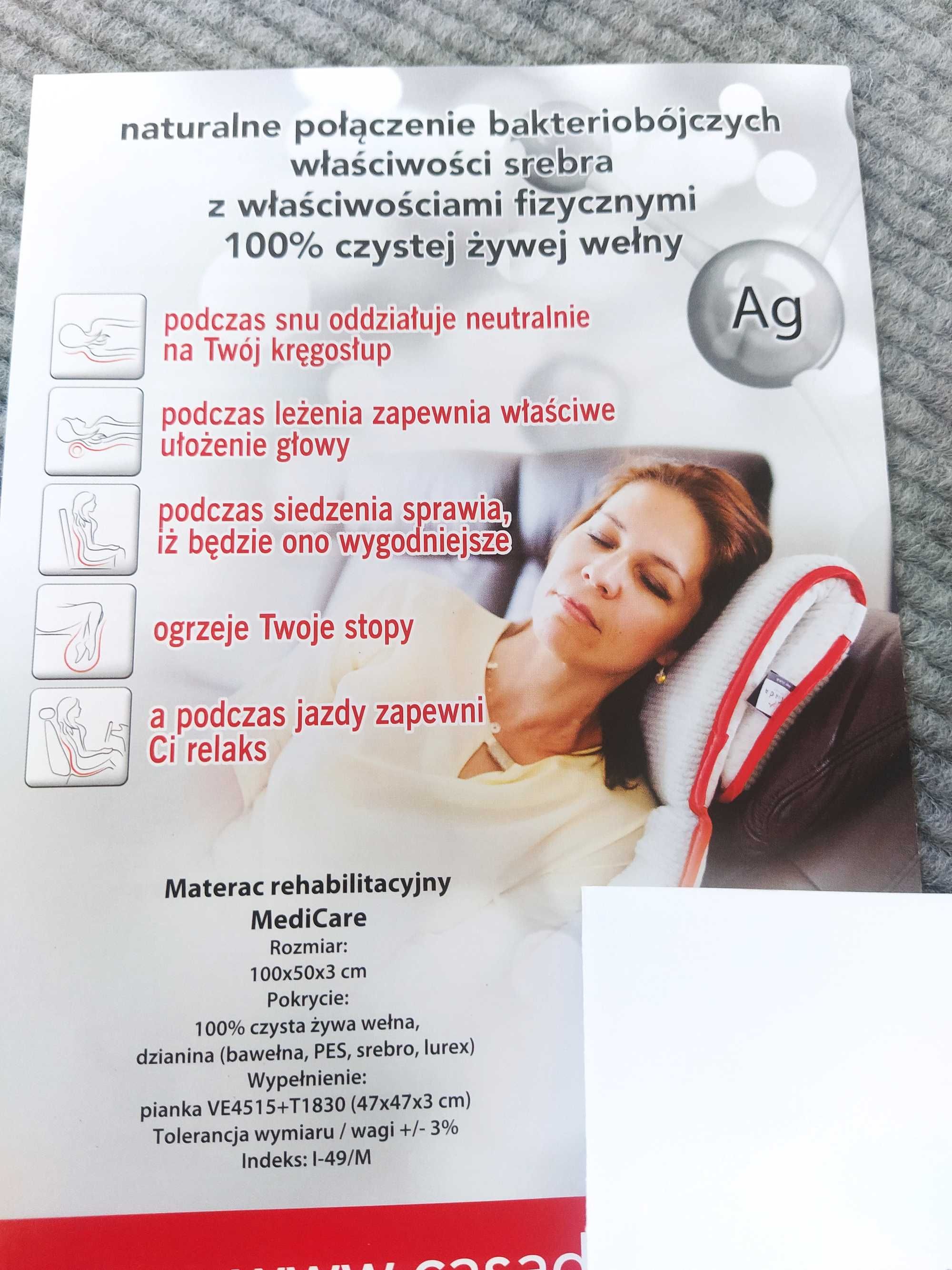 Nowa podkładka rehabitalacyjna Casada z wełny -Dobry na prezent