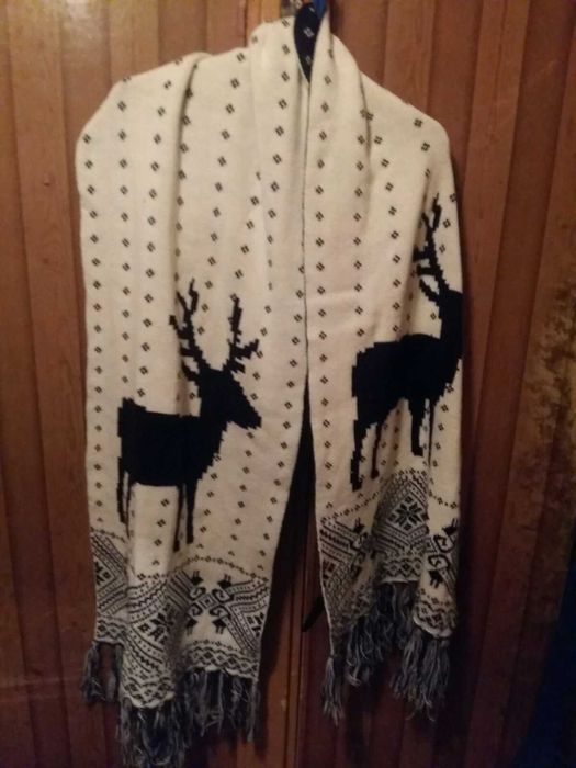 Теплий шарф двосторонній