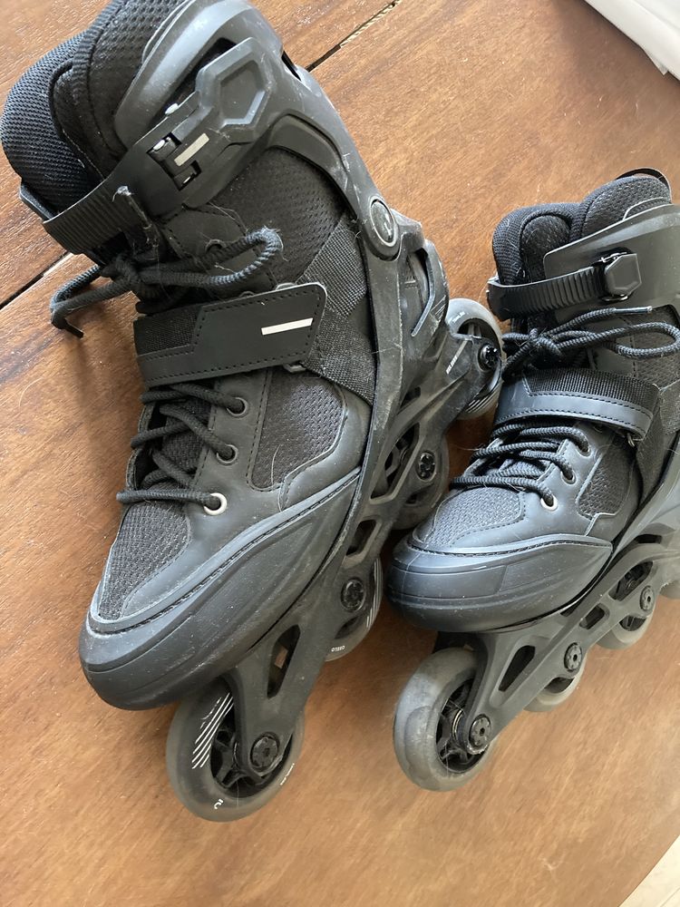 Rolki Oxelo fit100 decathlon damskie 40 czarne