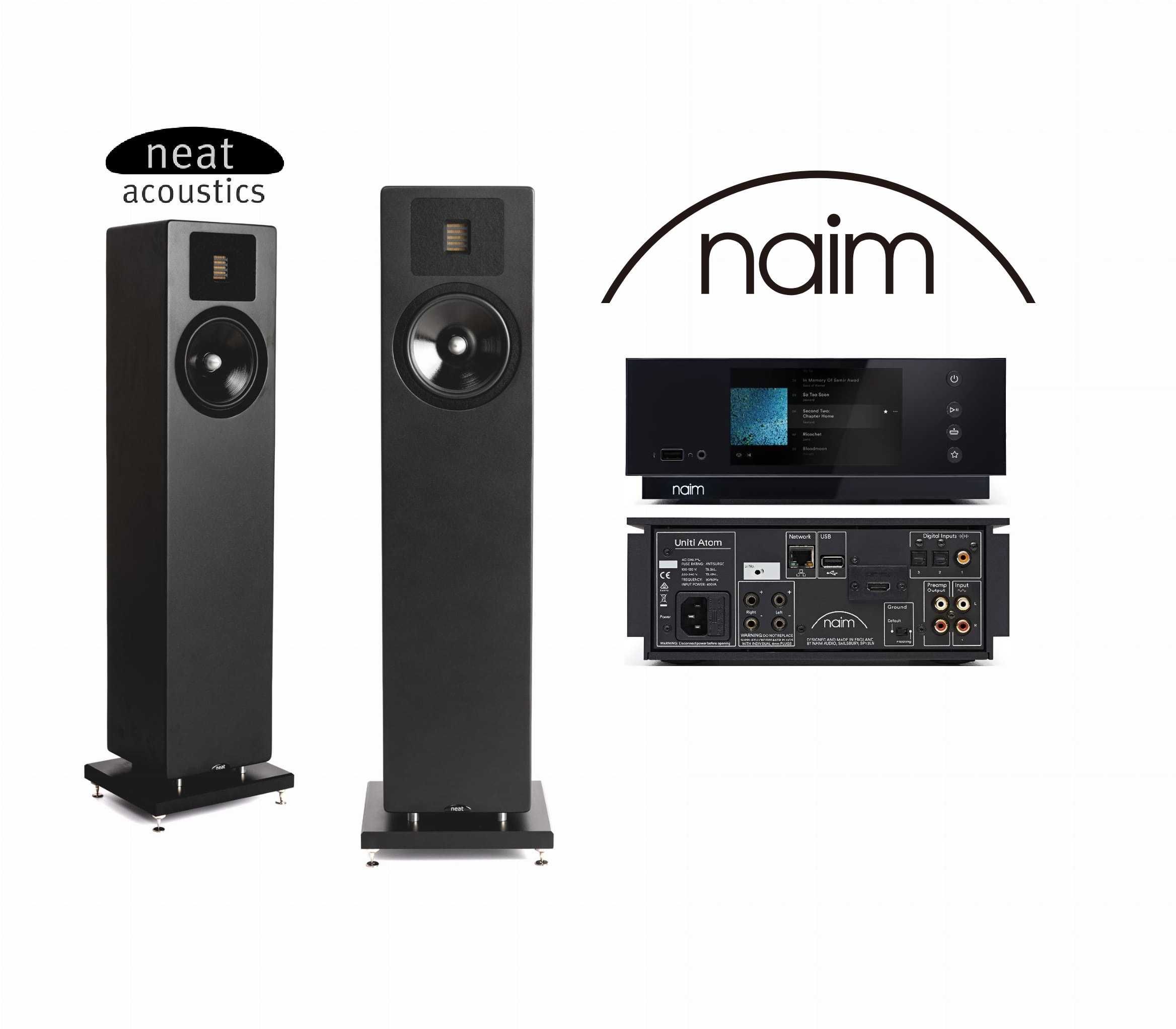 Neat Acoustics Elite Classic Naim Uniti Atom Kolumny Wzmacniacz SKLEP