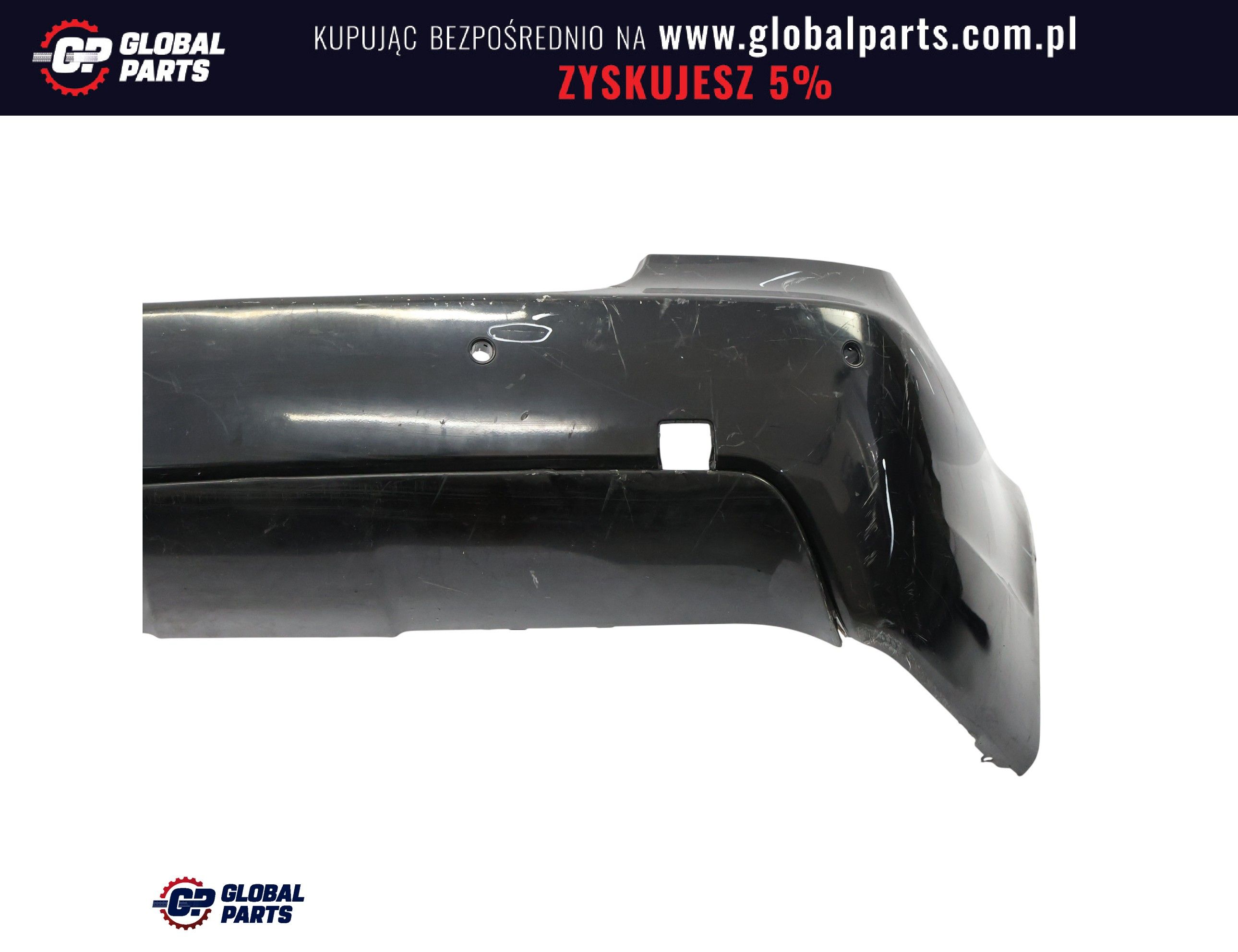 BMW E60 Zderzak Tylny M-Pakiet PDC Carbonschwarz Czarny Metalik - 416