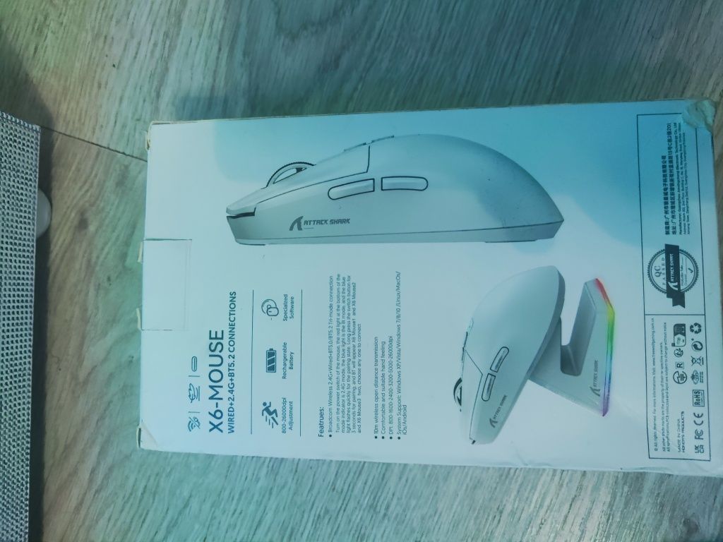 mouse attack shark x6
