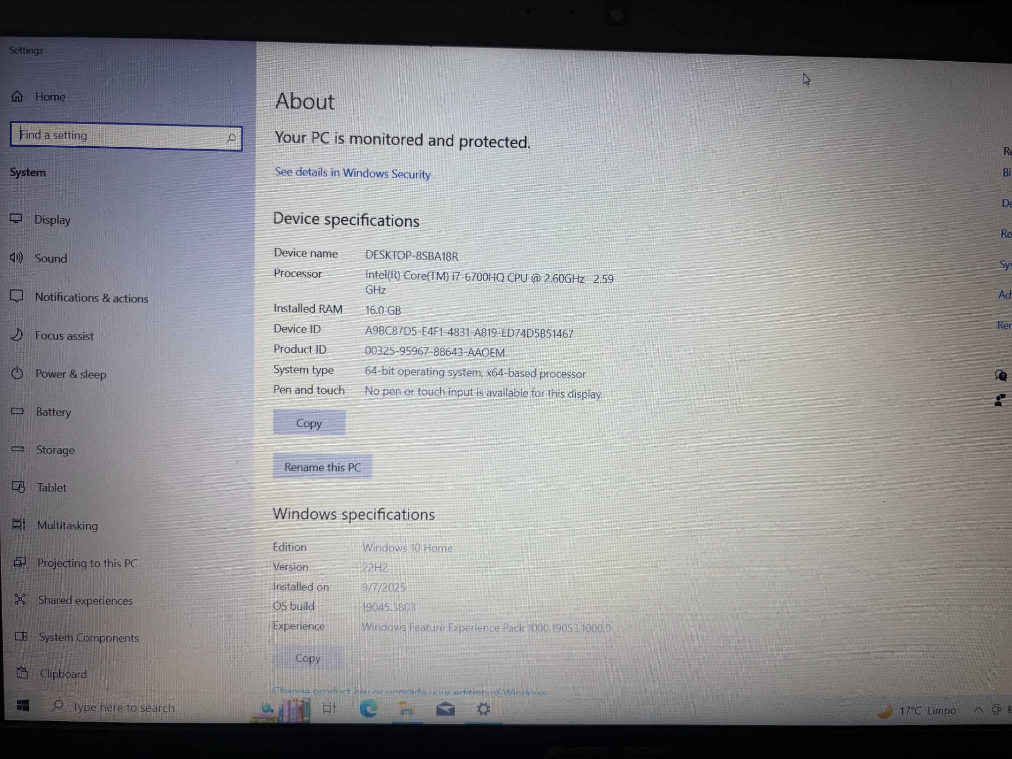 Asus ROG GL552VW com caixa original