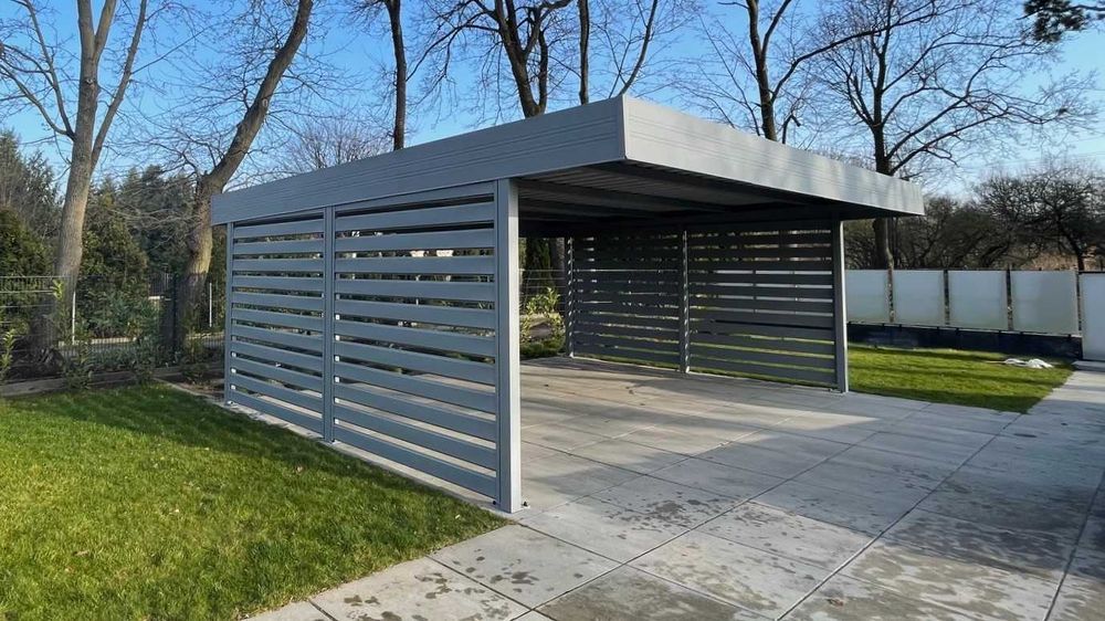 Carport 6x6 - wiata samochodowa garażowa dwustanowiskowa pod wymiar