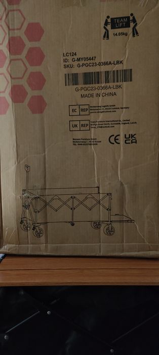 Carrinho dobrável extensível