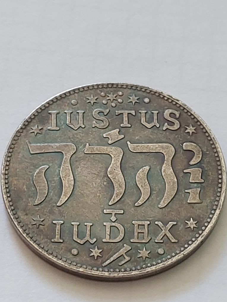 Moneta Dania 1644 Imię Boga JHWH
