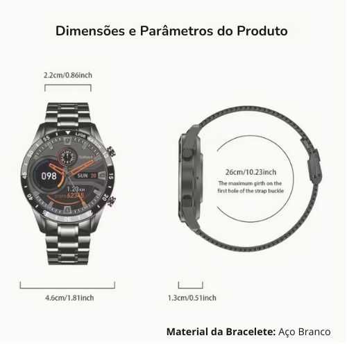 Relógio Inteligente LIGE · Smart Watch NOVO/SELADO