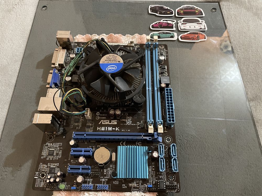 Мать Asus h61m-k и проц i3-3220