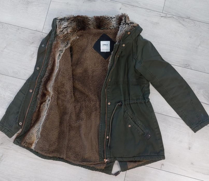Zimowa kurtka na misiu damska S