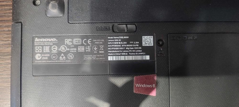 Ноутбук Lenovo G50-30,Celeron N2830 ,ram 4/hdd 512 gb
