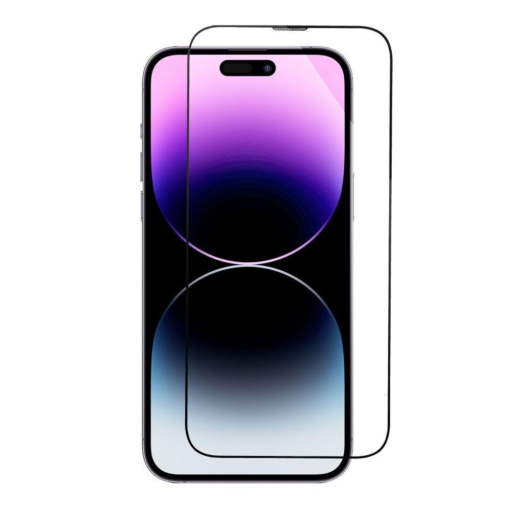 5D Full Glue Tempered Glass - do iPhone 15 czarny + aplikator