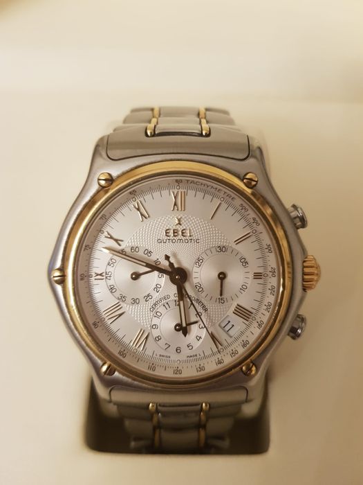 Relógio Ebel automático 1911 aço e ouro
