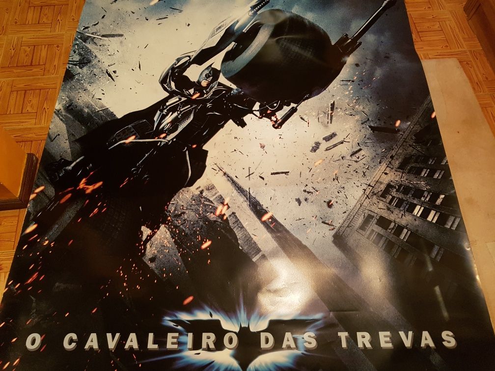 2 Pôsters de cinema do Batman -  O Cavaleiro das Trevas em vinil