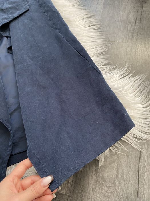 Hobbs London S 36 lyocell 100% granatowa kamizelka bezrękawnik