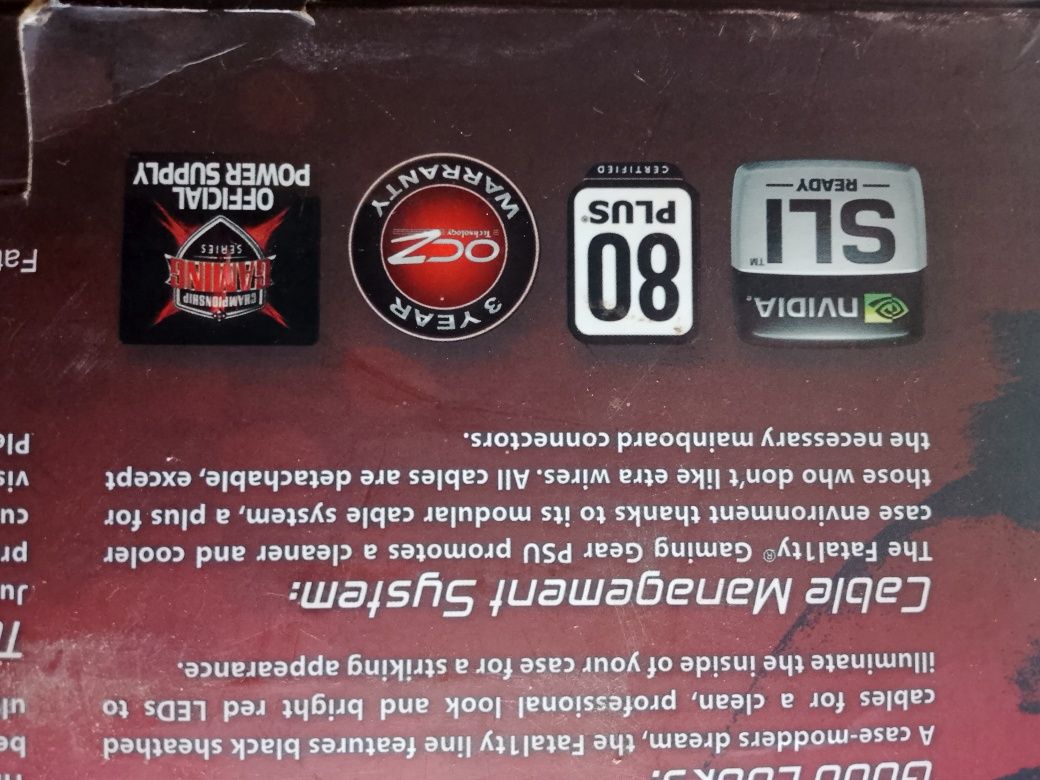 Блок живлення OCZ Fatal1ty 550W (OCZ550FTY-EU)