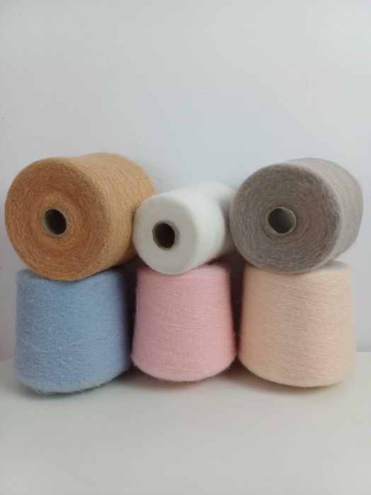 Superkid mohair 37% baby alpaca 37%  pa 26% z Włoch