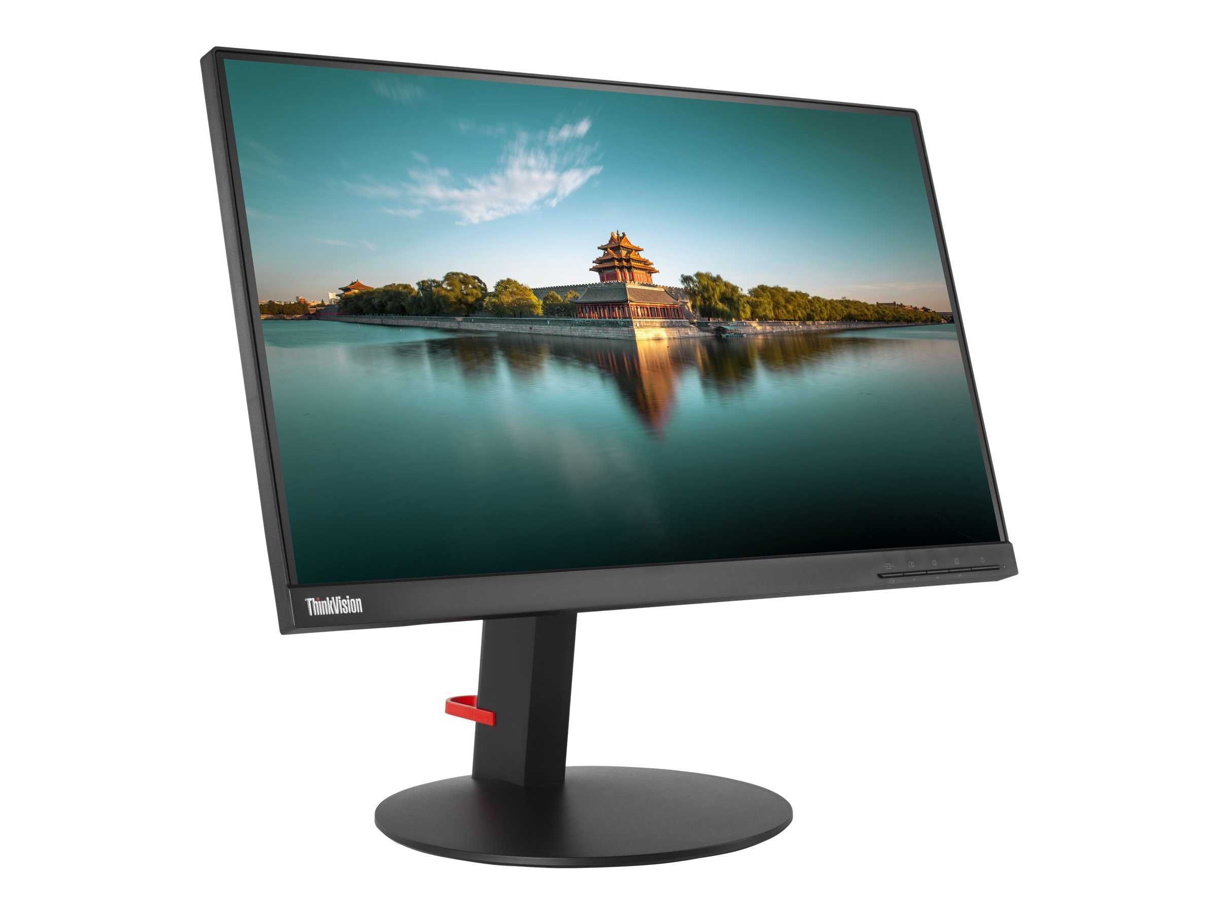 Monitor Lenovo ThinkVision T22i-10 Preto|22|Full-HD|IPS|HDMI+VGA+DP