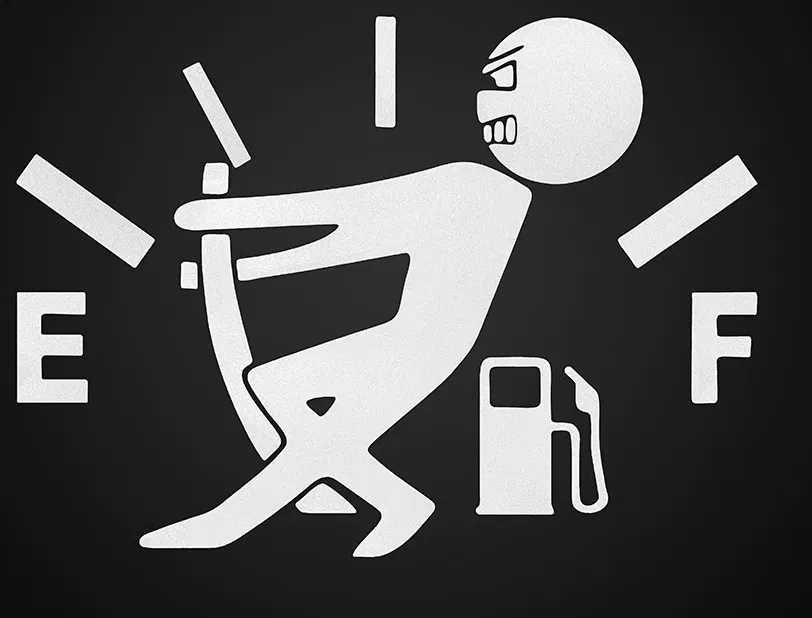 Autocolante NOVO de tanque de combustível para carro