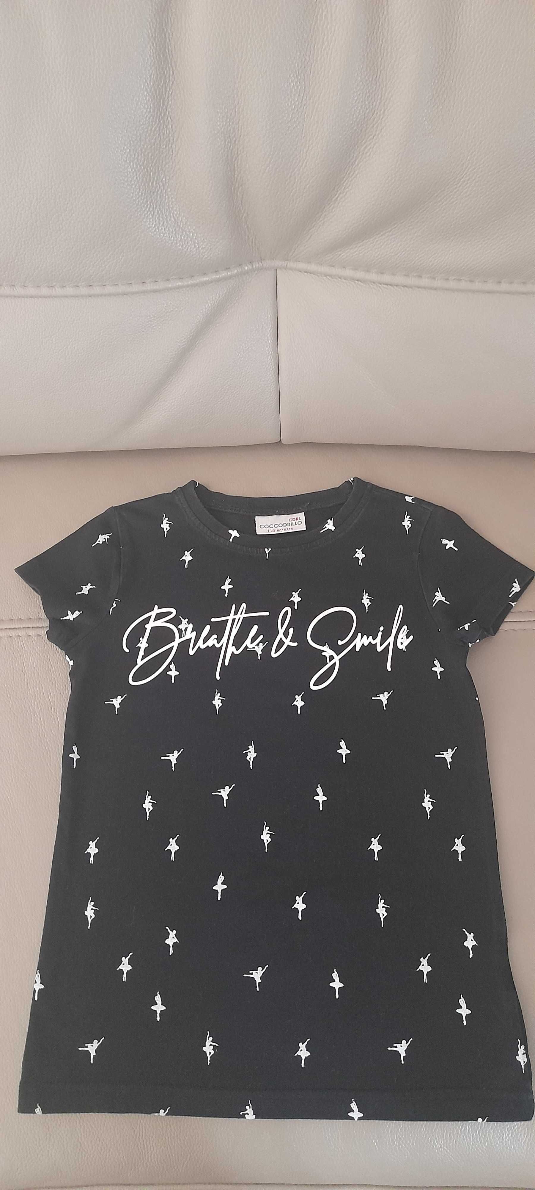 Koszulki t-shirt Coccodrillo dla dziewczynki rozm. 116 122