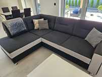 Sofa, kanapa rozkładana. Pufa gratis