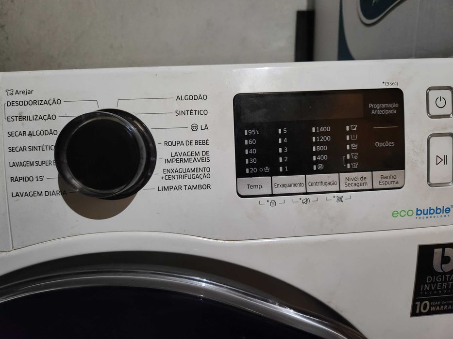 Oportunidade! Máquina Samsung Digital Inverter de lavar e secar roupa.