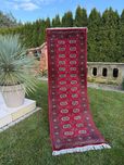 Chodnik dywan kaszmirowy Pakistan Buchara ART DECO 240x78 galeria7 tyś