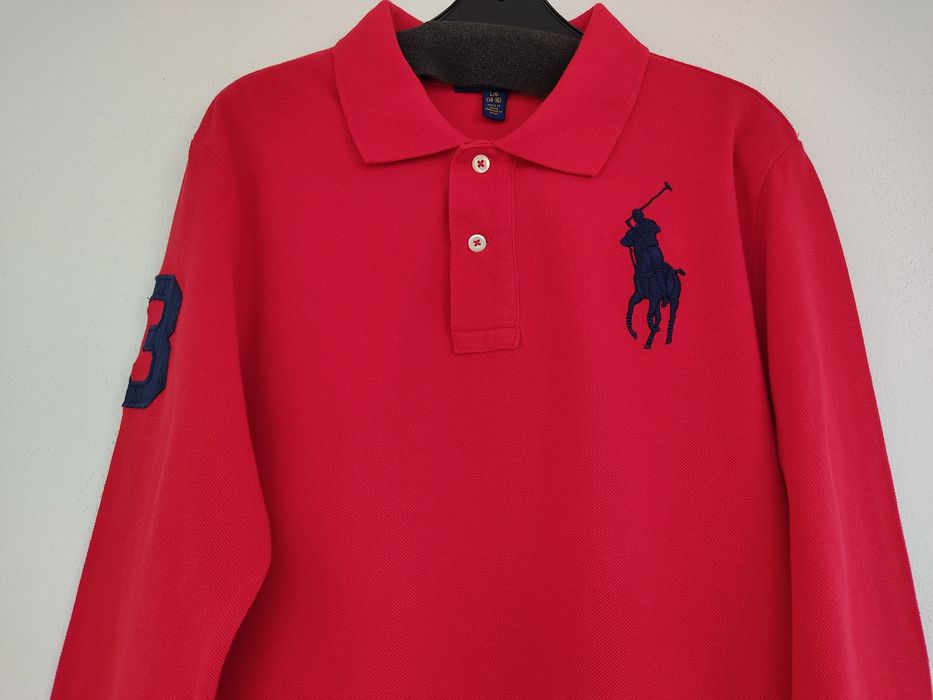 Polo Ralph Lauren vermelho, 14-16 anos