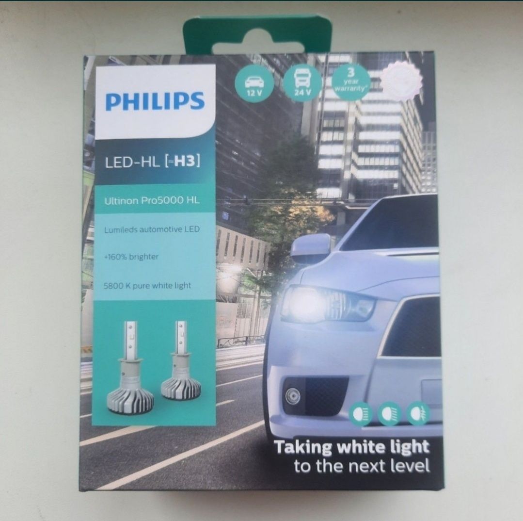 LED лампы Philips Ultinon Pro5000 HL +160% H3 11336U50CWX2 (2 шт)