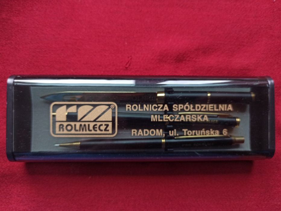 Zestaw piśmienniczy długopis, ołówek nóż do papieru