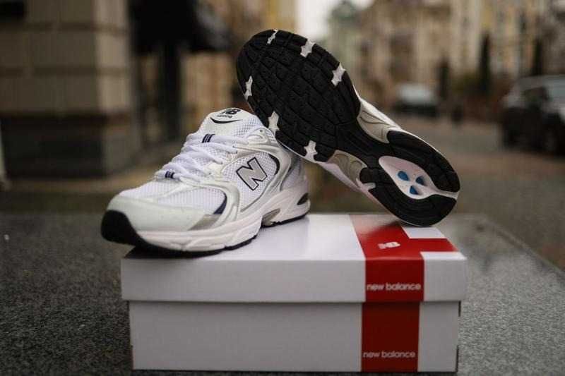 Кроссовки New Balance 530 White Navy/Кросівки NB Чоловічі Нью Беланс