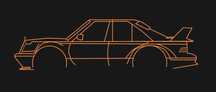 Mercedes AMG Hammer Obrys na ścianę, model dla Fana marki na prezent