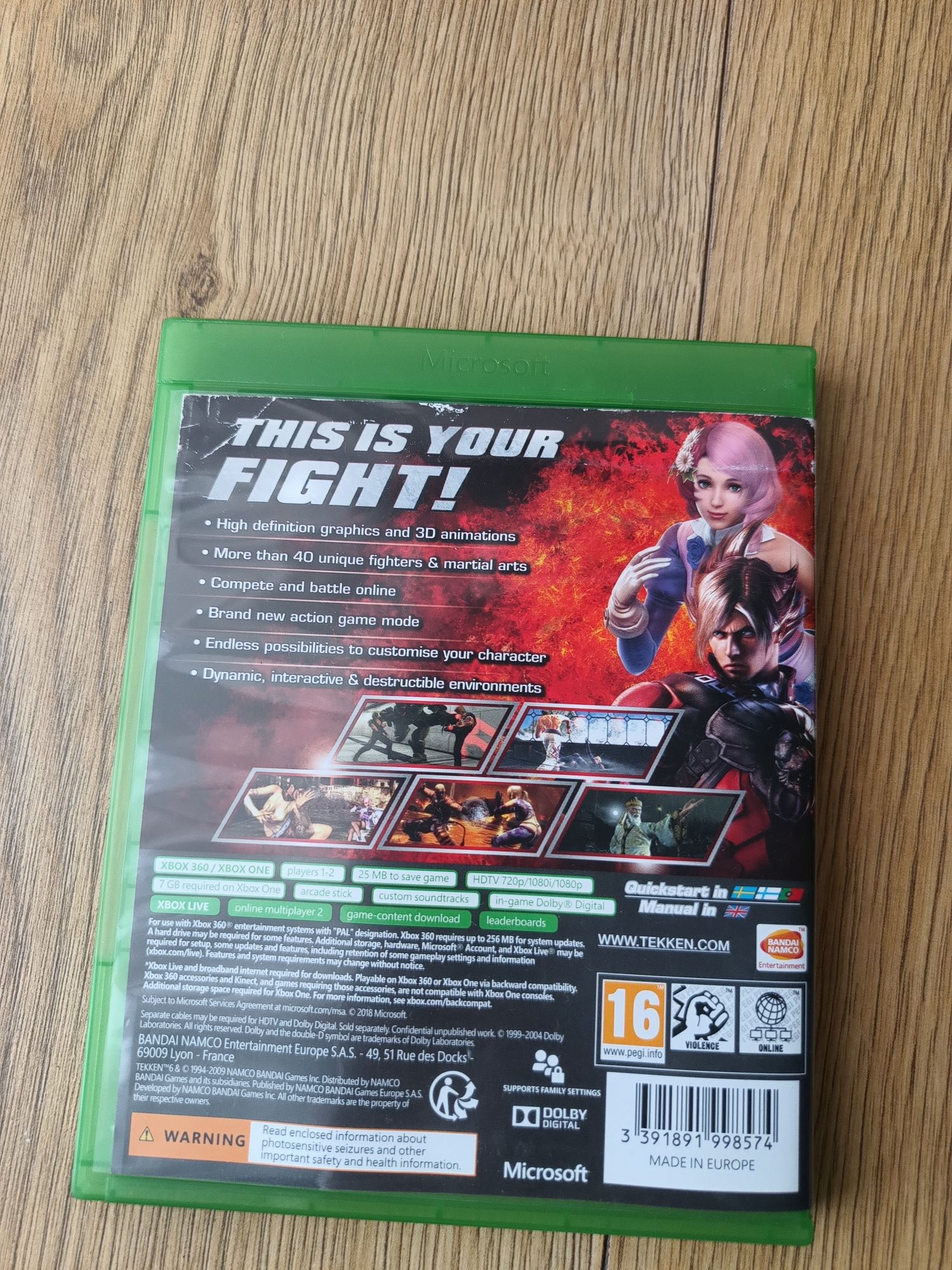 Gra tekken 6 xbox 360 xbox one