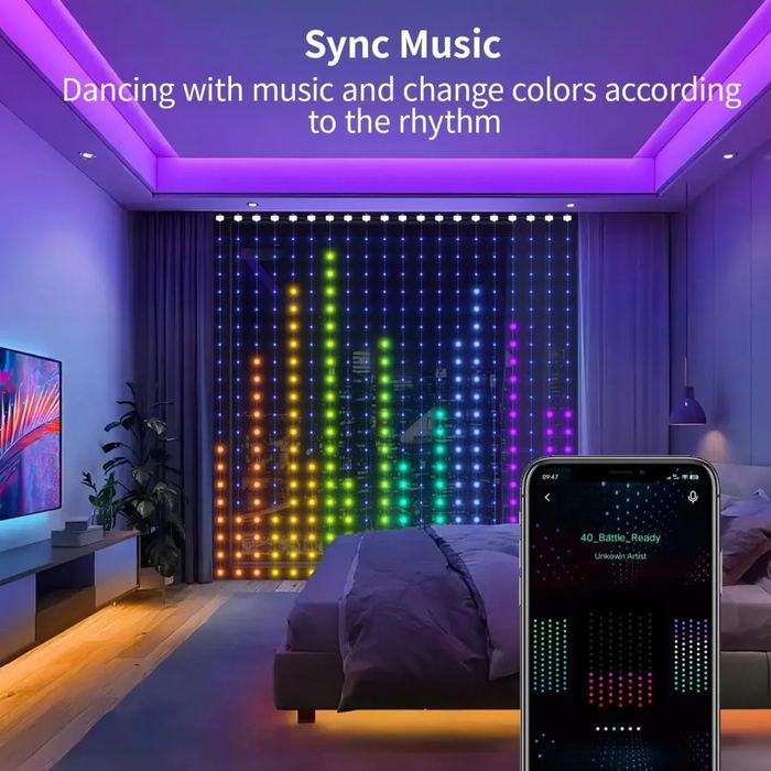 Гірлянда SFK-02 Світлодіодна гірлянда від USB Смарт гирлянда + пульт