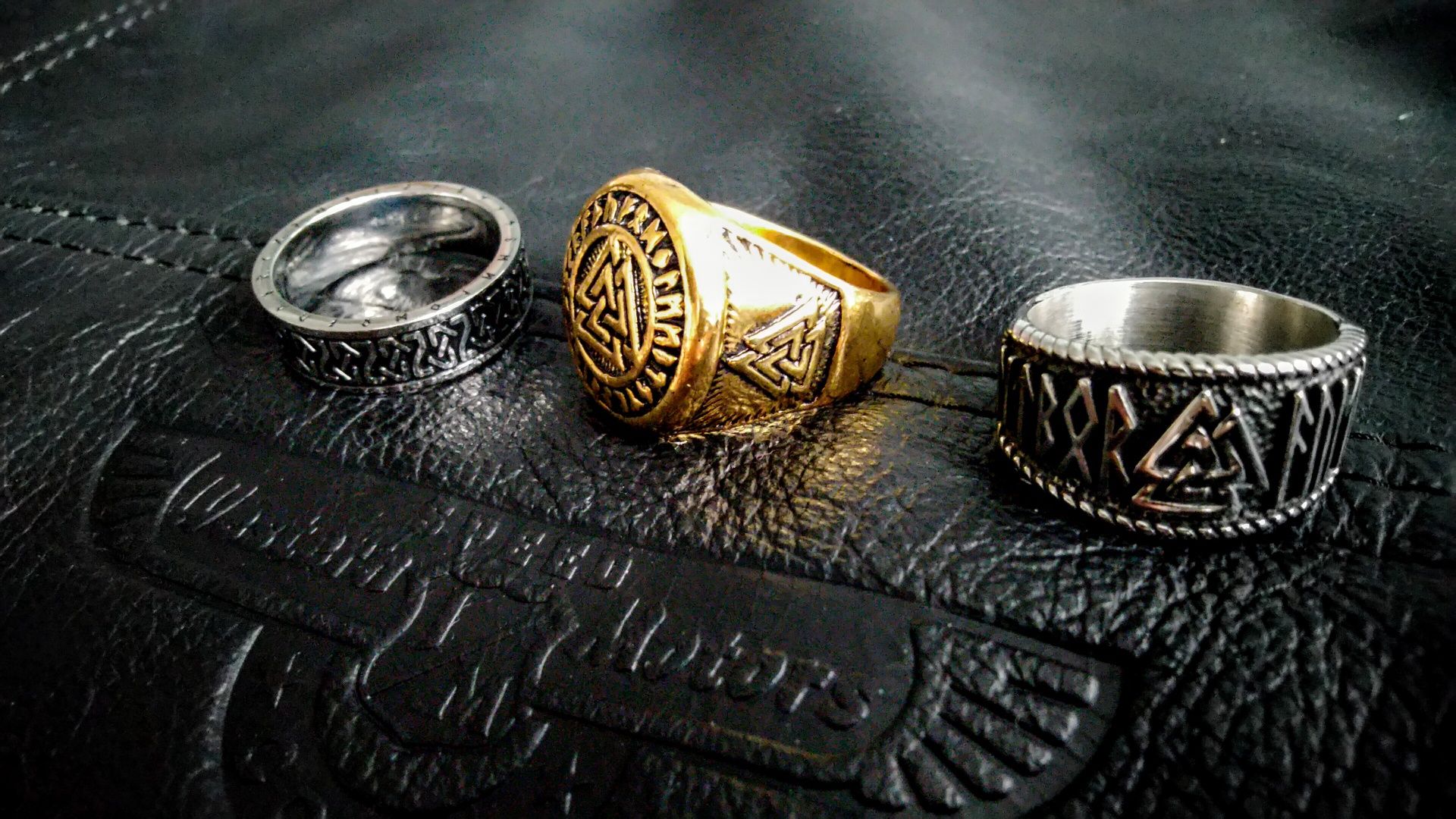 Valknut nordycki sygnet pierścień wikinga wojownika gratisy rabaty