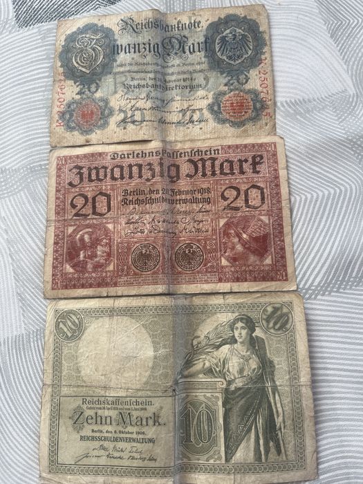 Banknoty marki niemieckie od 1906