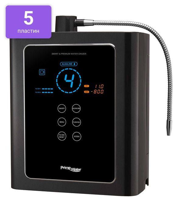 Іонізатор води Prime Water 501-R (5 пластин) чорний Південна Корея