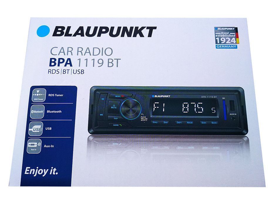 Blaupunkt Bpa 1119 Bt Radio 1-Din Dab+ Bluetooth, Sd, Usb, Aux