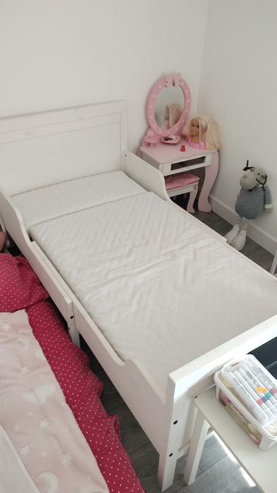 Cama extensível criança + colchão tripartido