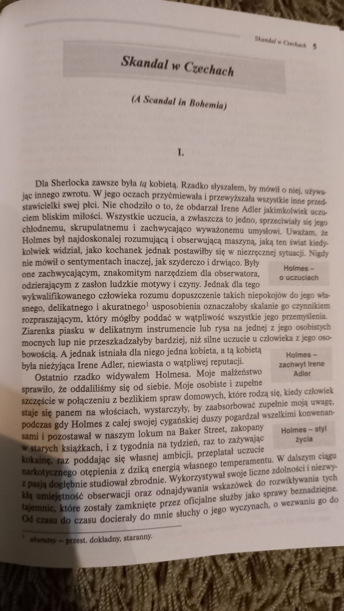 Przygody Sheflocja Holmesa lektura z opracowaniem Nowa