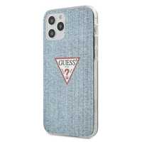 Guess Etui iPhone 12/12 Pro Niebieskie Jeans Collection