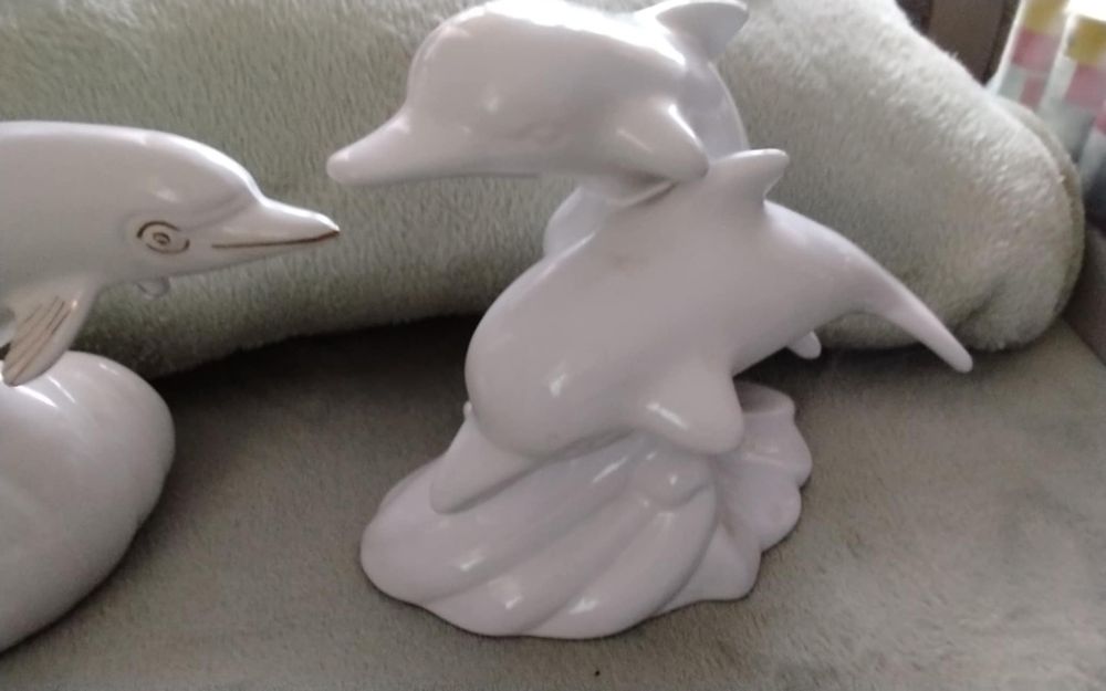 Figurki duże delfinów